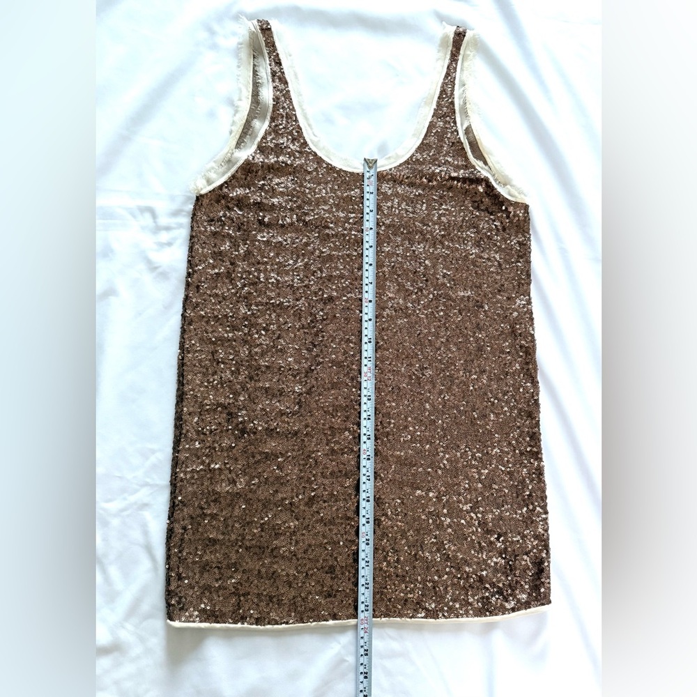 Aritzia Wilfred BARBIZON Mini Sequin Dress in Birch Mix M - Picture 7 of 7